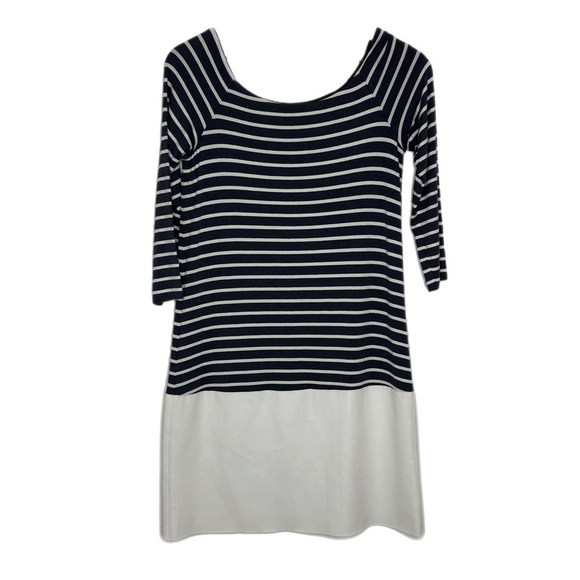Bailey 44 Navy Stripe Colorblock Dress | Anthropologie | Size S - Picture 2 of 4